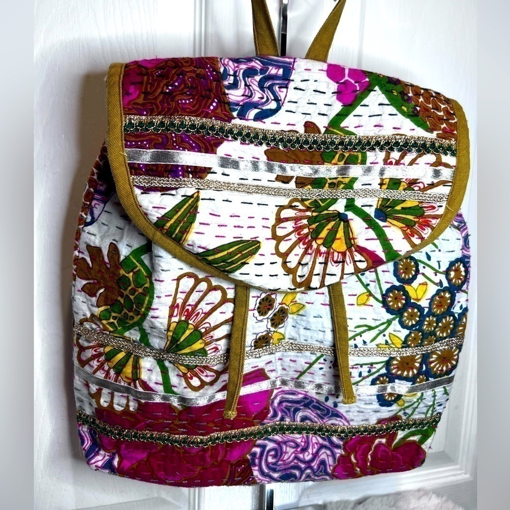 BACKPACK FLORAL VINTAGE BAG